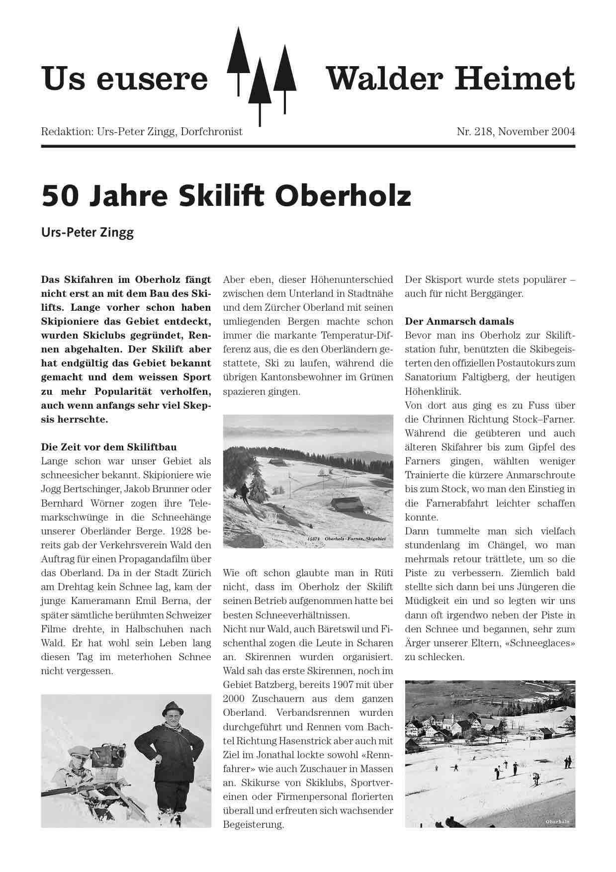 Skilift Oberholz